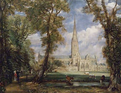 Salisbury Cathedral from the Bishop's Grounds by Constable in the Metropolitan Museum of Art, February 2008
