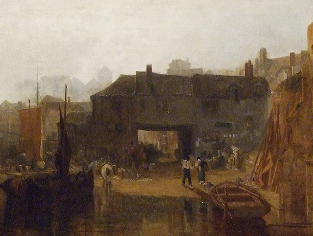 Detail of Saltash with the Water Ferry by Turner in the Metropolitan Museum of Art, August 2010