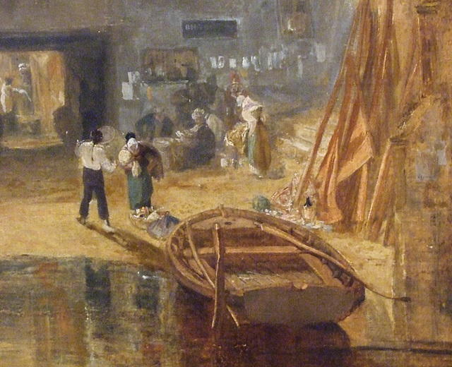 Detail of Saltash with the Water Ferry by Turner in the Metropolitan Museum of Art, August 2010