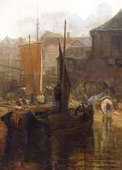 Detail of Saltash with the Water Ferry by Turner in the Metropolitan Museum of Art, August 2010