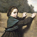 Detail of The Curious Little Girl by Corot in the Metropolitan Museum of Art, November 2009