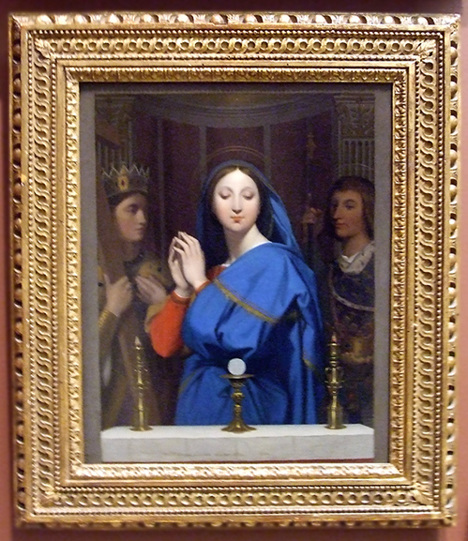 The Virgin Adoring the Host by Ingres in the Metropolitan Museum of Art, February 2008