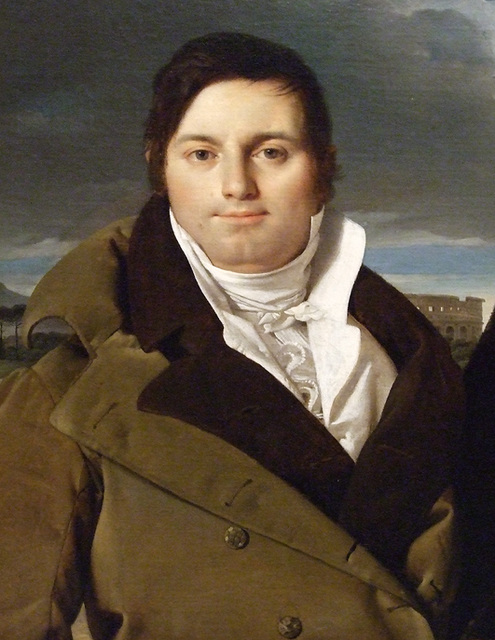 Detail of the Portrait of Joseph-Antoine Moltedo by Ingres in the Metropolitan Museum of Art, November 2009