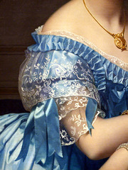 Detail of Princesse de Broglie by Ingres in the Metropolitan Museum of Art, January 2008
