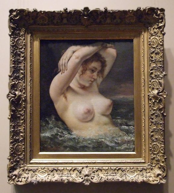 The Woman in the Waves by Courbet in the Metropolitan Museum of Art, August 2010
