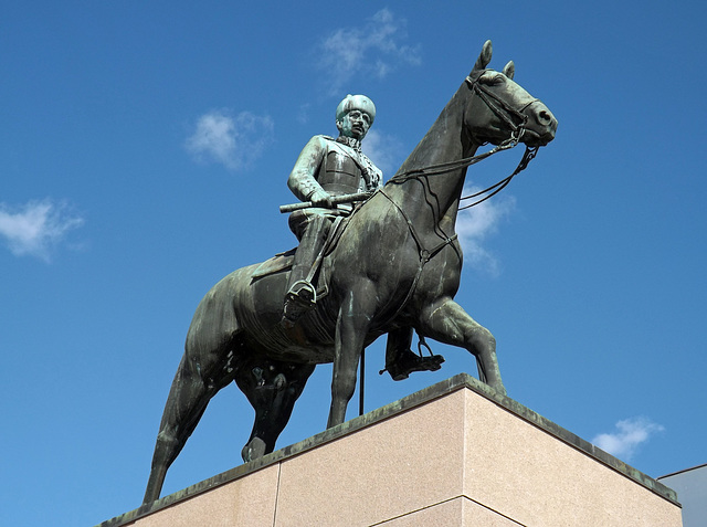 Statue of Mannerheim, the Marshal of Finland in Helsinki, April 2013