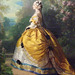 Detail of The Empress Eugenie by Winterhalter in the Metropolitan Museum of Art, August 2010