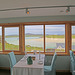 View from the dining room at Auberge Carnish