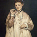 Detail of Young Lady in 1866 by Manet in the Metropolitan Museum of Art, February 2008