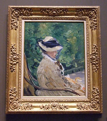 Madame Manet at Bellevue by Manet in the Metropolitan Museum of Art, August 2010