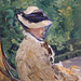 Detail of Madame Manet at Bellevue by Manet in the Metropolitan Museum of Art, August 2010