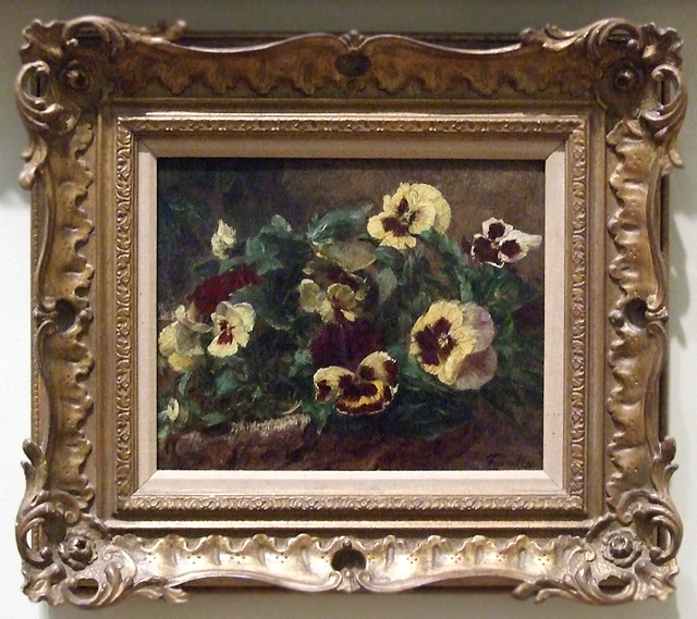 Pansies by Fantin-Latour in the Metropolitan Museum of Art, November 2009