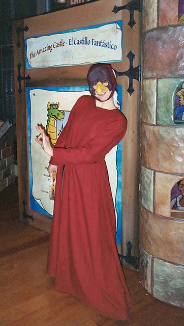 Sancha Dressed as a Bird Mummer at the Brooklyn Children's Museum, 2004