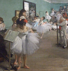 Detail of The Dance Class by Degas in the Metropolitan Museum of Art, May 2010