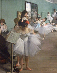 Detail of The Dance Class by Degas in the Metropolitan Museum of Art, May 2010