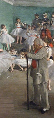 Detail of The Dance Class by Degas in the Metropolitan Museum of Art, May 2010