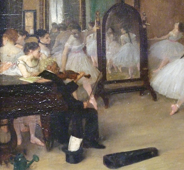 Detail of The Dancing Class by Degas in the Metropolitan Museum of Art, November 2009