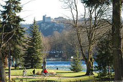 BESANCON: La Citadelle depuis le parc Micaud