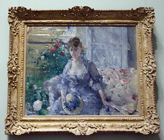 Young Woman Seated on a Sofa by Morisot in the Metropolitan Museum of Art, November 2008