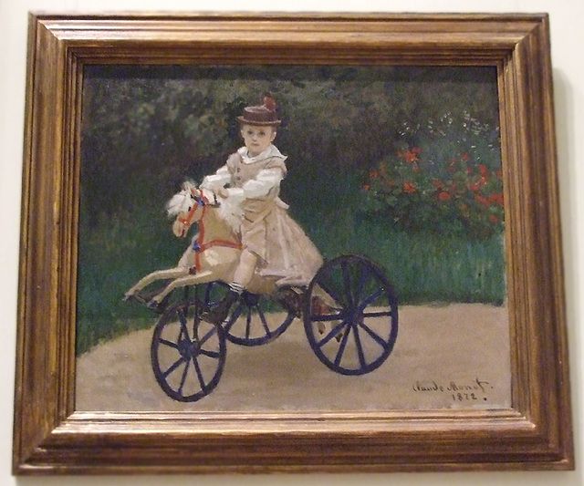 Jean Monet on his Hobbyhorse by Monet in the Metropolitan Museum of Art, December 2008