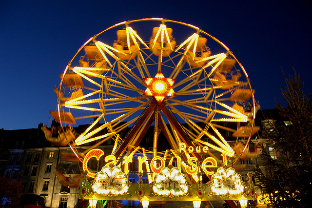 Besancon, la roue du marché de Noël 2005.