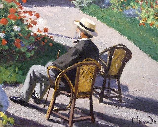 Detail Of The Garden At Sainte Adresse, Monet Garden At Sainte Adresse
