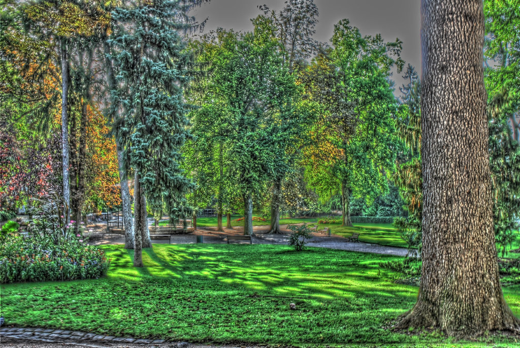 BESANCON: Le parc Micaud.