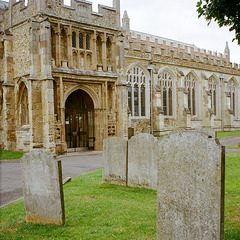 Porch and nave of St Mary's church, Hitchin