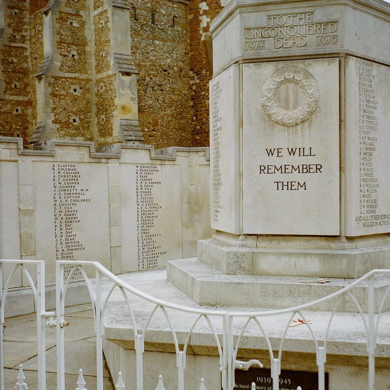 War memorial in Hitchin, Herts