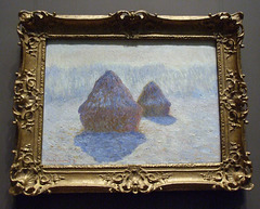 Haystacks (Effect of Snow and Sun) by Monet in the Metropolitan Museum of Art, November 2008