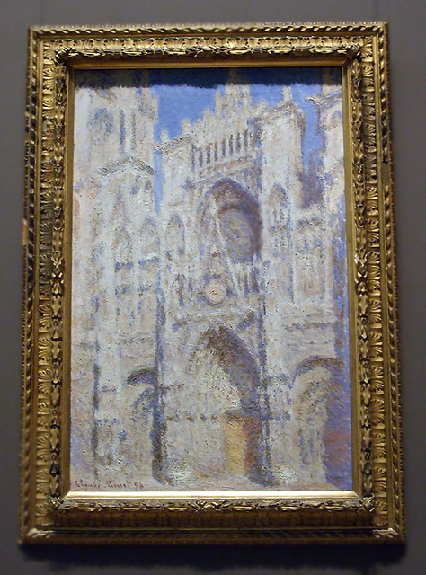 Rouen Cathedral: The Portal (Sunlight) by Monet in the Metropolitan Museum of Art, November 2008