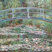 Detail of Bridge Over a Pond of Water Lilies by Monet in the Metropolitan Museum of Art, November 2008