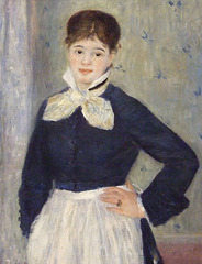 Detail of A Waitress at Duval's Restaurant by Renoir in the Metropolitan Museum of Art, November 2008