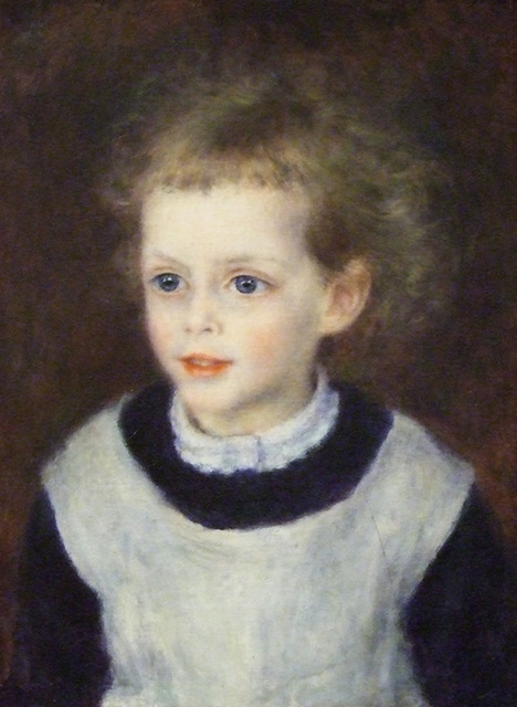 Detail of Marguerite-Therese Berard by Renoir in the Metropolitan Museum of Art, August 2010