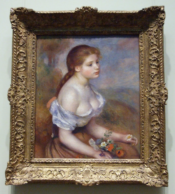 A Young Girl with Daisies by Renoir in the Metropolitan Museum of Art, December 2008