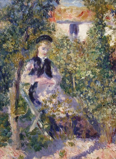 Detail of Nini in the Garden by Renoir in the Metropolitan Museum of Art, August 2010