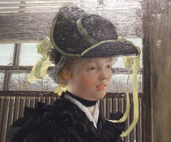 Detail of Tea by Tissot in the Metropolitan Museum of Art, July 2010