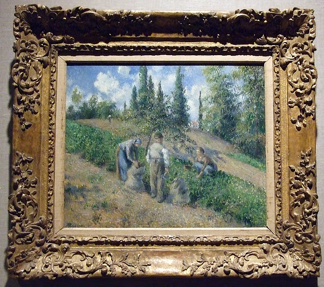 Potato Gatherers by Pisarro in the Metropolitan Museum of Art, January 2008