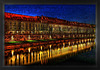 BESANCON: Le quais Vauban de nuit.