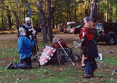 SCA Fighters at the Agincourt Event in Ostgardr, Nov. 2004
