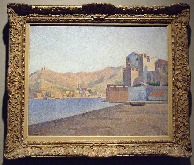 View of Collioure by Signac in the Metropolitan Museum of Art, January 2008