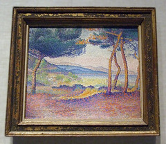 Landscape with Pine Trees by Henri Edmond Cross in the Metropolitan Museum of Art, February 2010