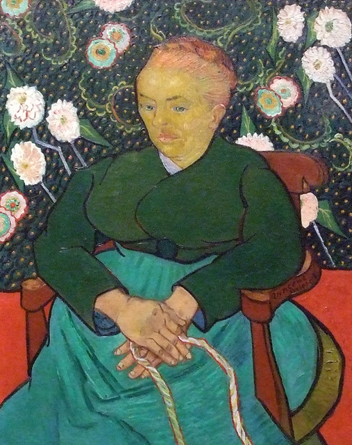 Detail of Woman Rocking a Cradle by Van Gogh in the Metropolitan Museum of Art, December 2008