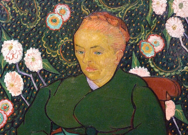 Detail of Woman Rocking a Cradle by Van Gogh in the Metropolitan Museum of Art, December 2008