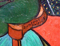 Detail of Woman Rocking a Cradle by Van Gogh in the Metropolitan Museum of Art, December 2008