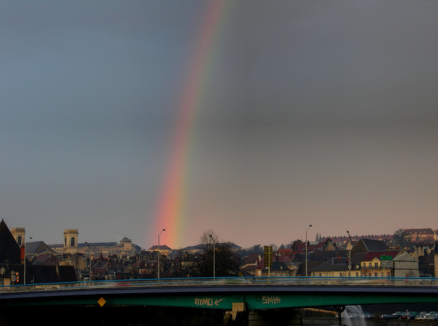 BESANCON: Arc en ciel du 03 février 2009.