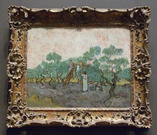 Women Picking Olives by Van Gogh in the Metropolitan Museum of Art, December 2008