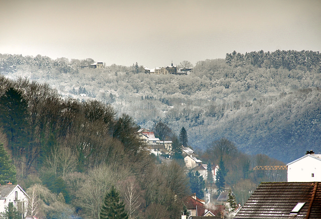 La CHAPELLE-DES-BUIS sous la neige.