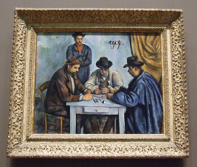 The Card Players by Cezanne in the Metropolitan Museum of Art, August 2008