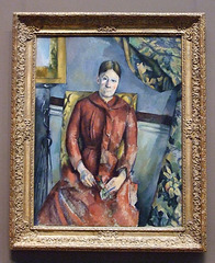 Madame Cezanne in a Red Dress by Cezanne in the Metropolitan Museum of Art, August 2010